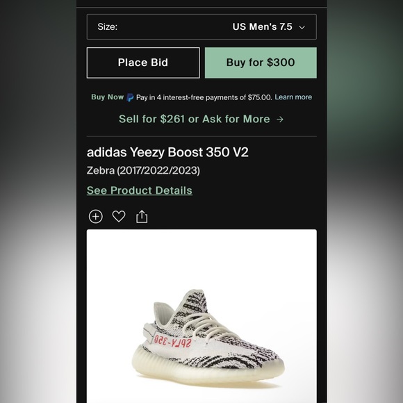 YEEZY BOOST 350 V2 WHITE CORE BLACK RED - Picture 9 of 10